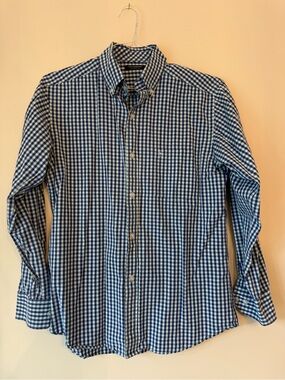 Original Penguin Blue and White Gingham Button-Down Shirt